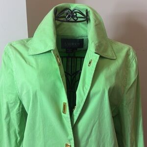 Lauren Ralph Lauren Lime Green Trench Coat